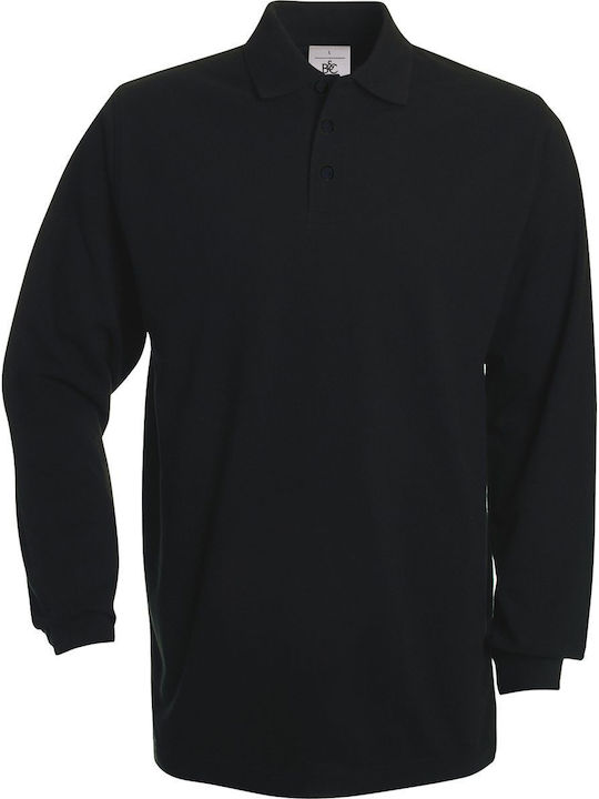 B&C Men's Short Sleeve Promotional Blouse Black