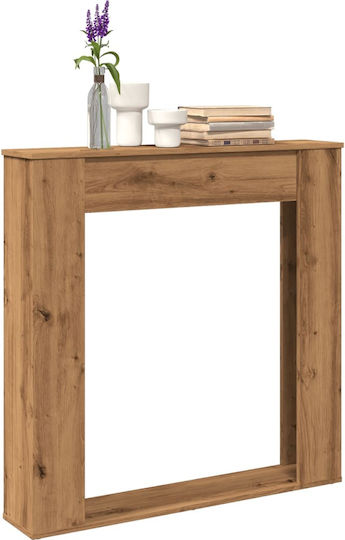 vidaXL Wooden Fireplace Mantel 100x100cm