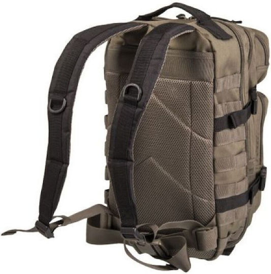 Mil-Tec US Assault Pack Large Military Backpack Backpack made of Polyester Khaki/ Black 36lt