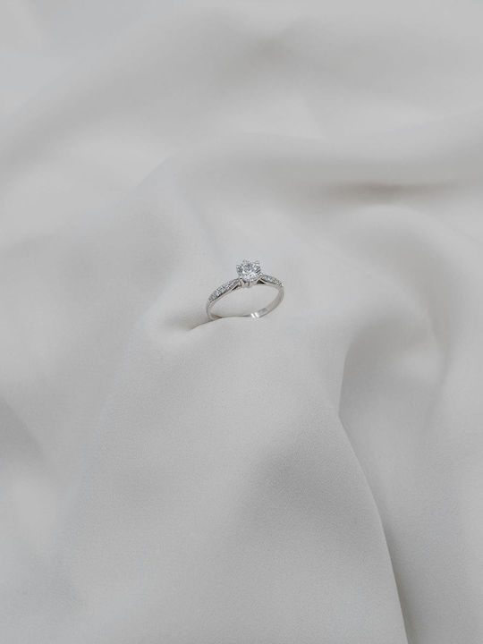 Themelidis Jewels Μονόπετρο από Λευκόχρυσο Themelidis Jewels Μονόπετρο από Λευκόχρυσο