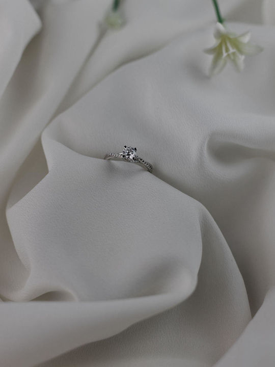 Themelidis Jewels Μονόπετρο από Χρυσό 18Κ με Διαμάντι
