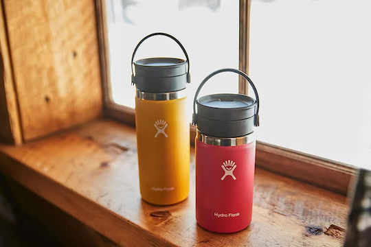Hydro Flask Wide Mouth Ποτήρι Θερμός Ανοξείδωτο BPA Free 470ml Cascade