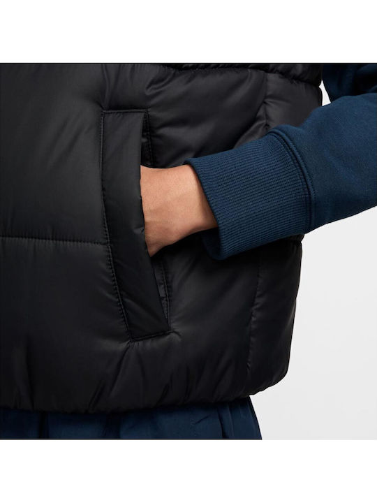 Sportswear Γυναικείο Αμάνικο Αθλητικό Μπουφάν Μαύρο