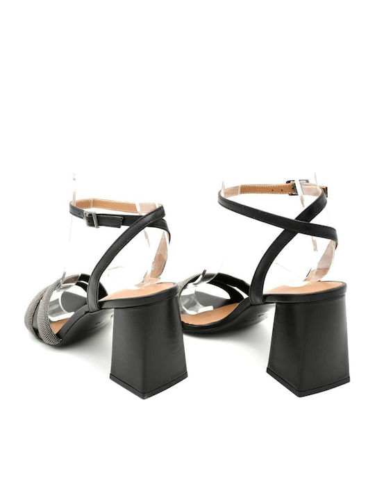 Leder Sandalen Schwarz