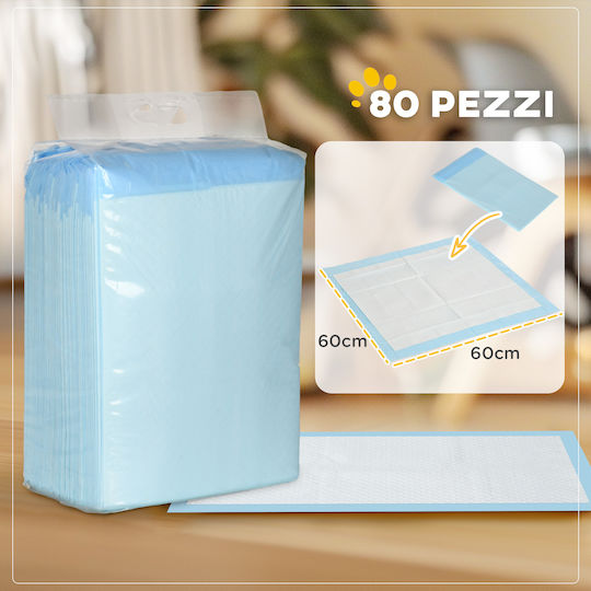 Pawhut Pampers pentru câini 60x60cm 80buc