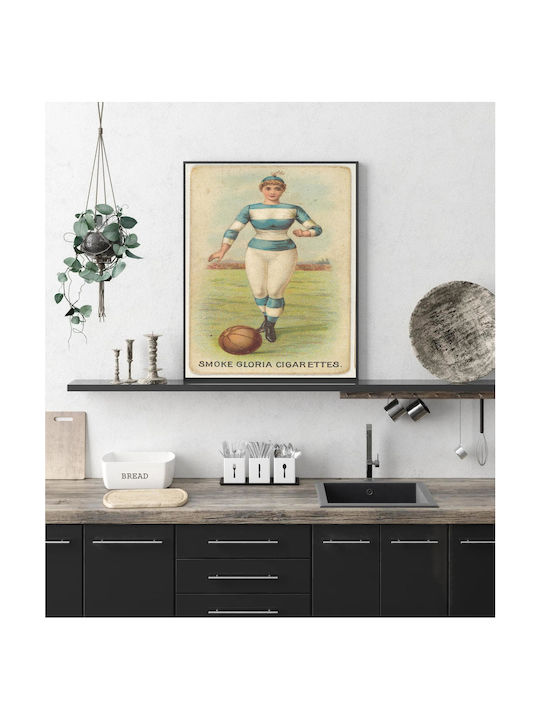 Painting From Series "Sports Girls" C190 Issued By American Cigarette Company Ltd Montreal To Promote Gloria Cigarettes 50x80