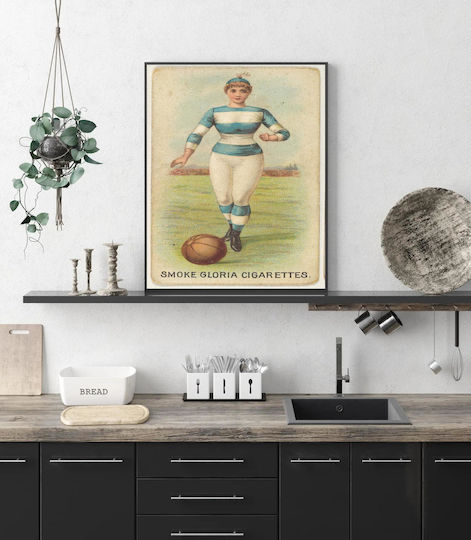 Painting From Series "Sports Girls" C190 Issued By American Cigarette Company Ltd Montreal To Promote Gloria Cigarettes 50x80