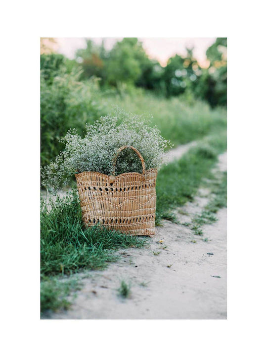 Painting Basket Flowers On A Path 80x120