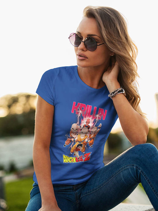 T-shirt Dragon Ball Blue Cotton