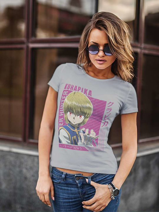 Kurapika - Hunter X Hunter T-shirt Gray Cotton