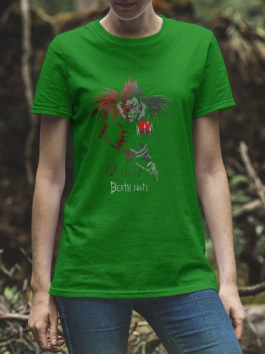 T-shirt Death Note Πράσινο Βαμβακερό