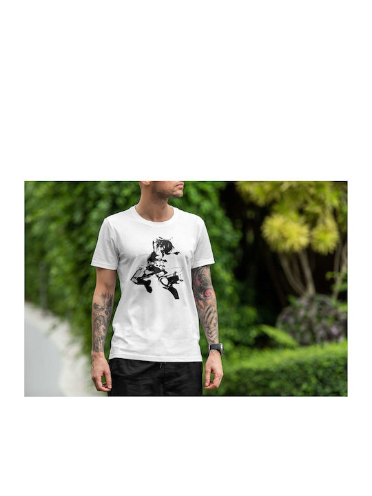 Dynamic Action Pose T-shirt White Cotton