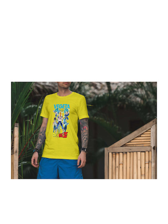 T-shirt Dragon Ball Gelb Baumwolle