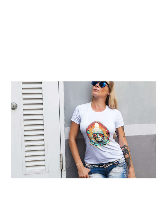 Galactic Visionary T-shirt White Cotton