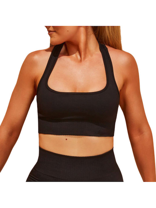 Melinda Women's Athletic Sports Bra Black
