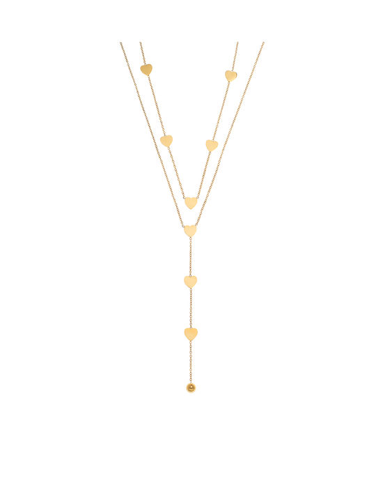 Callesta Necklace from Gold Plated Steel