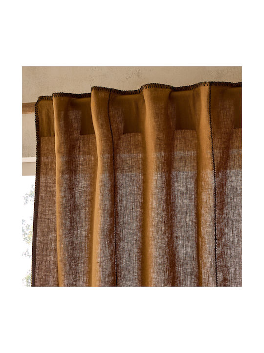 Am.Pm Vorhang mit Tunnel Braun 350527804_10522_44 140x220cm