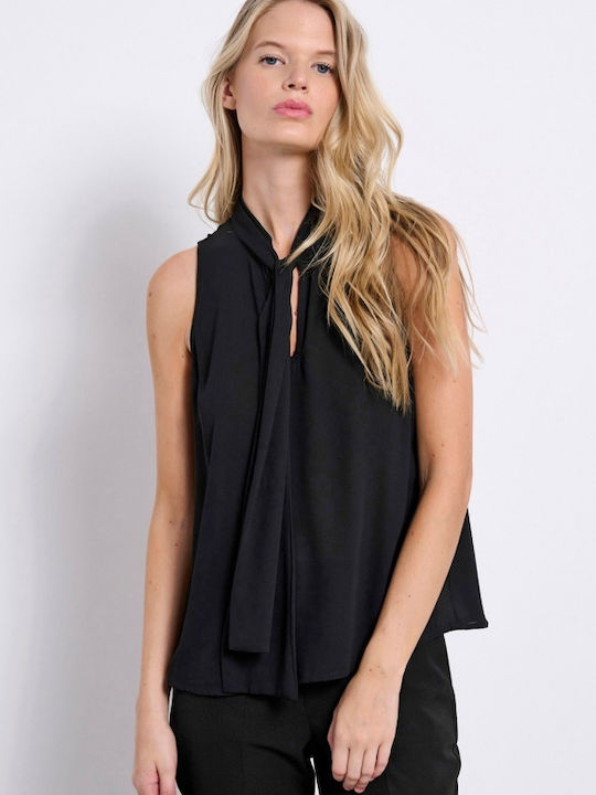 Matis Fashion Women's Blouse Sleeveless Black