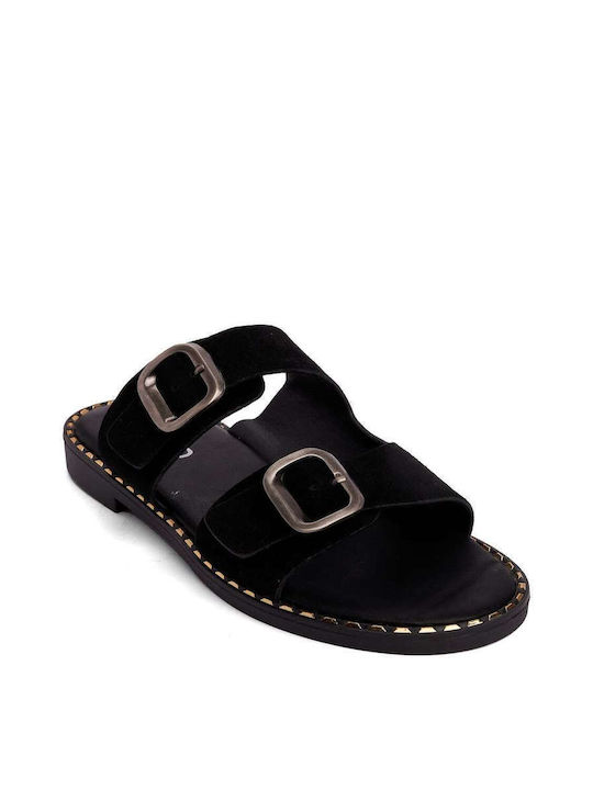 Keep Fred Women's Flat Sandals in Black Color