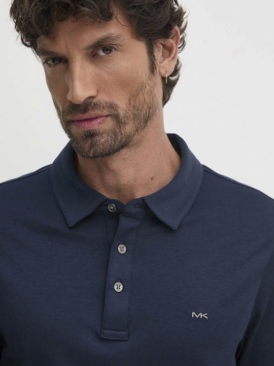 Michael Kors Herren Langarmshirt Polo Blau