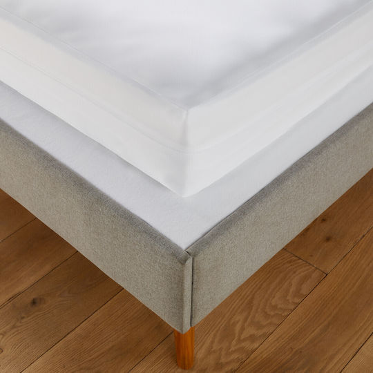 La Redoute Interieurs Προστατευτικό Епитrома Единичен Waterproof с ластици Бял 90x190бр