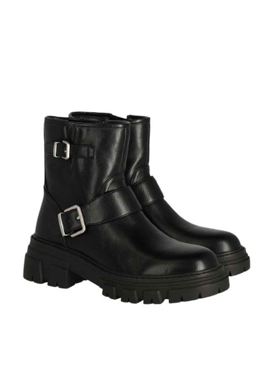 Mexx Leather Women's Ankle Boots Black