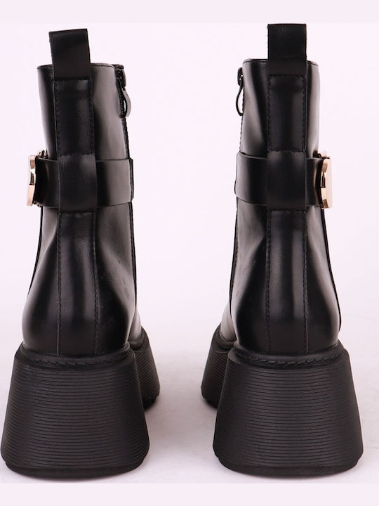 Stiefeletten Damen Schwarz