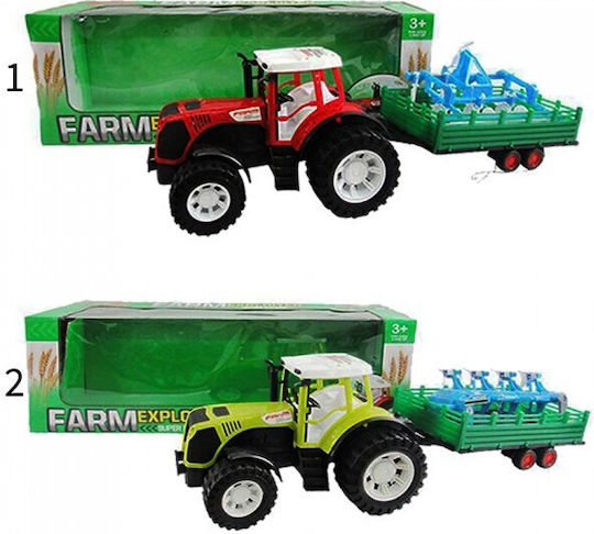 Zita Toys Friction Τρακτέρ με Καρότσα - Κόκκινο Αγροτικό