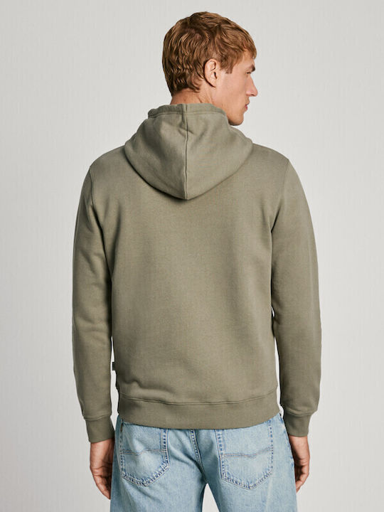 Pepe Jeans Sweatshirt with Hood Olive PM582716-734 | Skroutz.eu