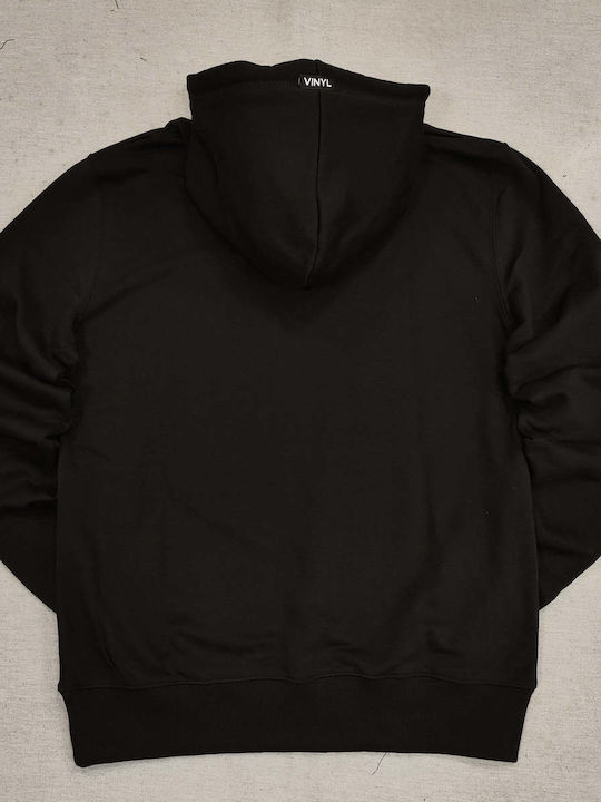 Vinyl Art Clothing Men's Sweatshirt with Hood and Pockets black