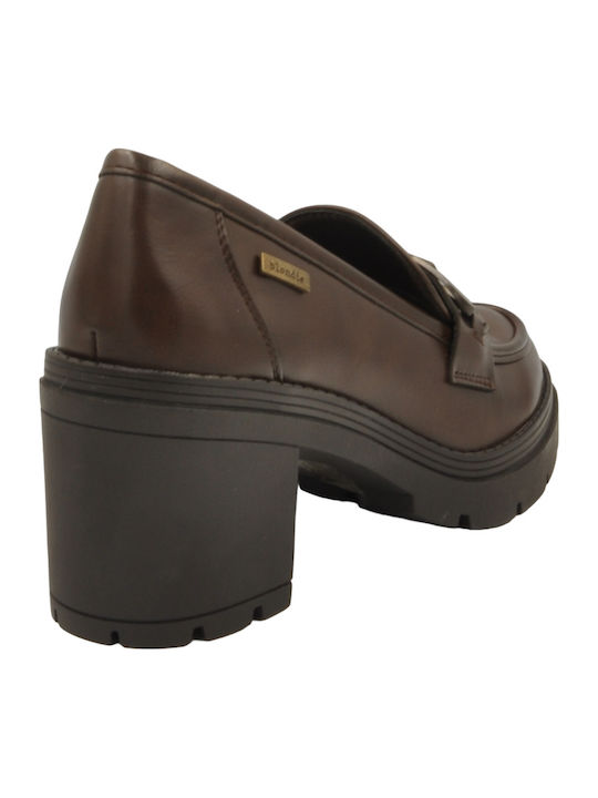 Pantofi cu toc Maro