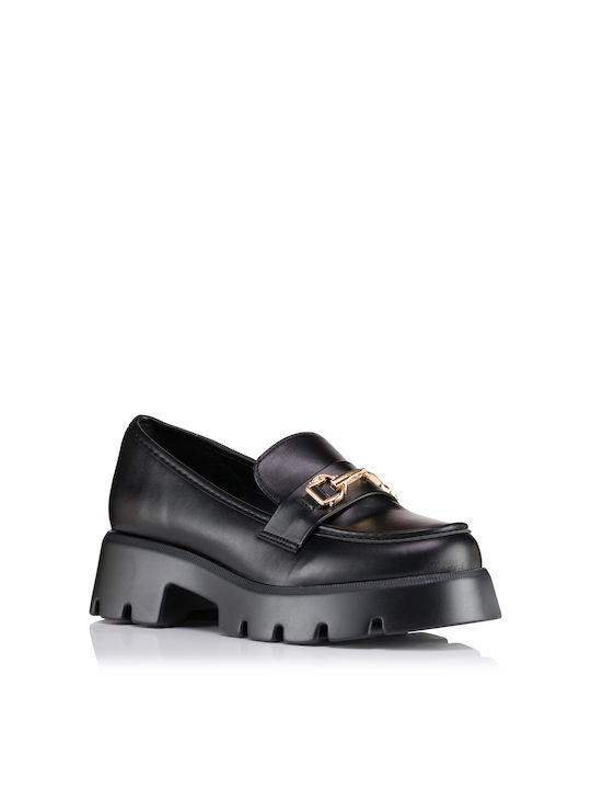 Plato Women's Loafers in Black Color