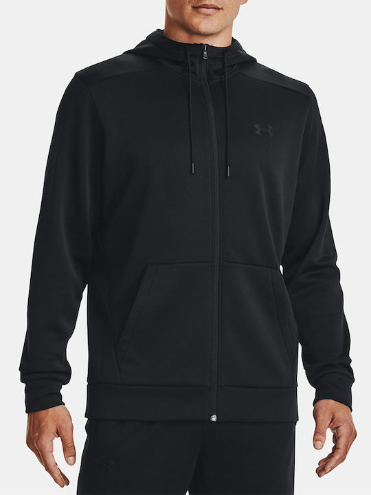 Under Armour Men's Sweatshirt Jacket with Hood and Pockets Black