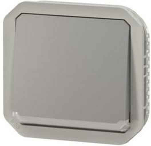 Legrand Plexo N Waterproof Wall-mounted Single Switch with Grey Frame