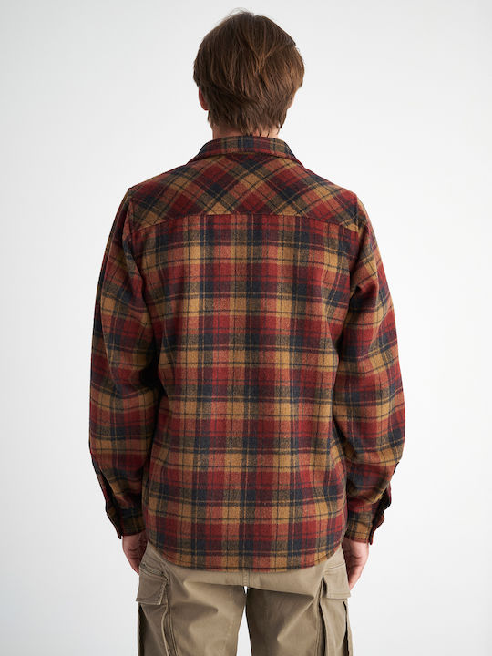 Trenton Μακρυμάνικo Overshirt Καρό Καρό