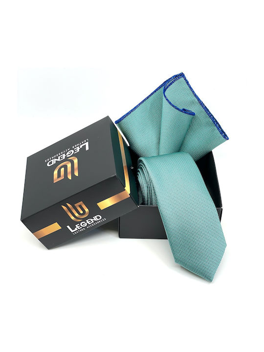 Legend Accessories Men's Tie Set in Turquoise Color