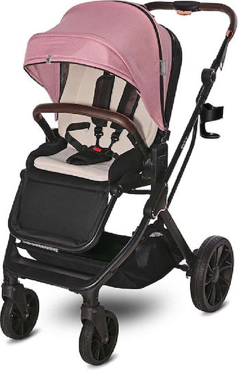 Lorelli Glory 2024 Adjustable 2 in 1 Baby Stroller Suitable for Newborn Pink 9kg