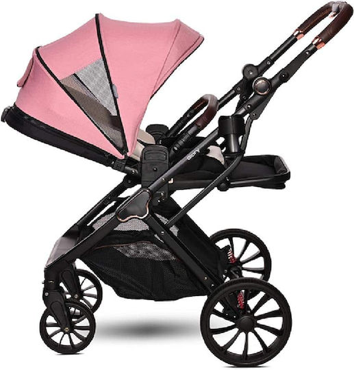 Lorelli Glory 2024 Adjustable 2 in 1 Baby Stroller Suitable for Newborn Pink 9kg