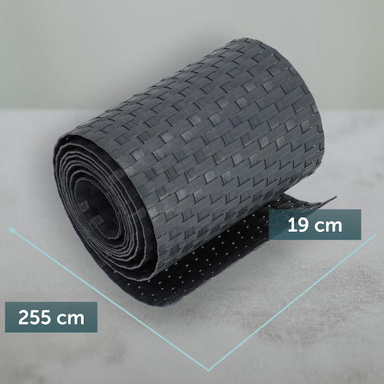 Kadax Anthracite Fencing Tape Fencing Panels 19cm 2.55m Fence Cover