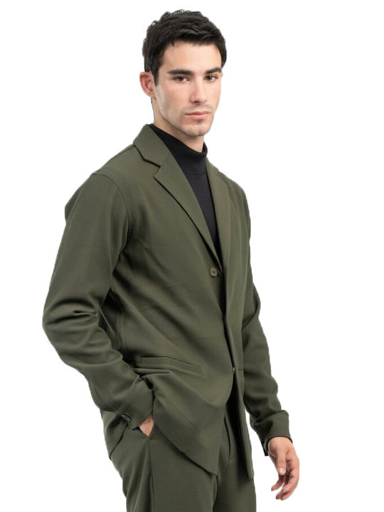 Vittorio Artist Men's Suit Jacket Olive