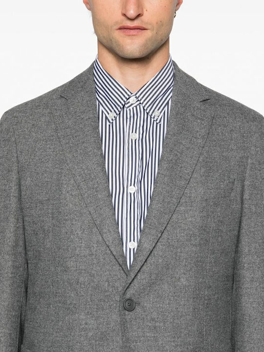 Men's Winter Suit Jacket Slim Fit Gray
