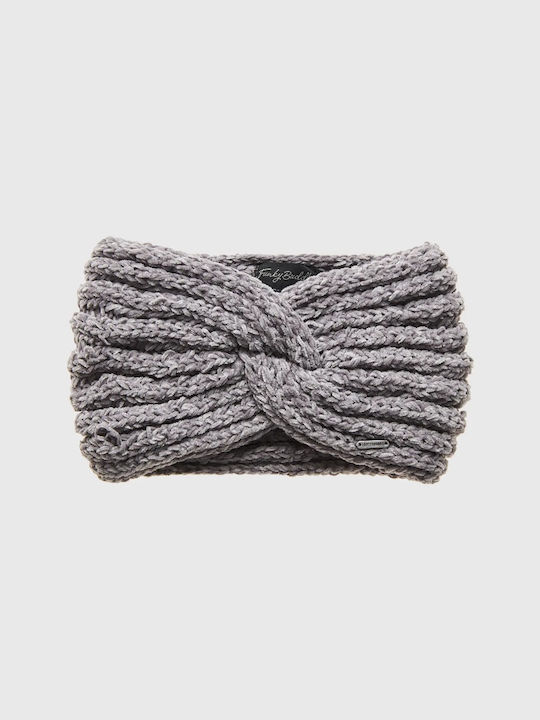 Funky Buddha Headband Knitted in Gray color