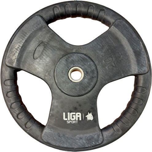 Liga Sport Δίσκος Λαστιχένιος 1 x 20kg Φ28mm με Λαβές