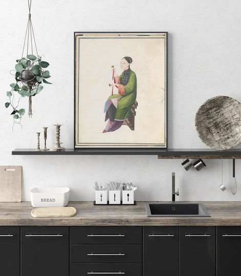 Aquarellgemälde Musiker spielt Bo Chinesisch 80x120