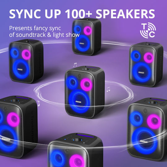 Tronsmart Ηχείο Karaoke με Ασύρματα Μικρόφωνα και Εφέ Φωτισμού Halo 200 Μαύρο