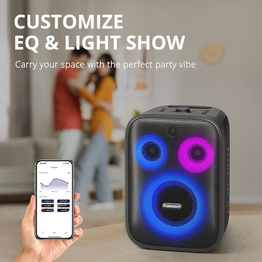 Tronsmart Ηχείο Karaoke με Ασύρματα Μικρόφωνα και Εφέ Φωτισμού Halo 200 Μαύρο