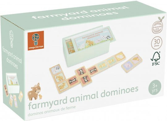 Board Game Ντόμινο Farmyard for 2 Players 3+ Years Old Orange Tree Toys