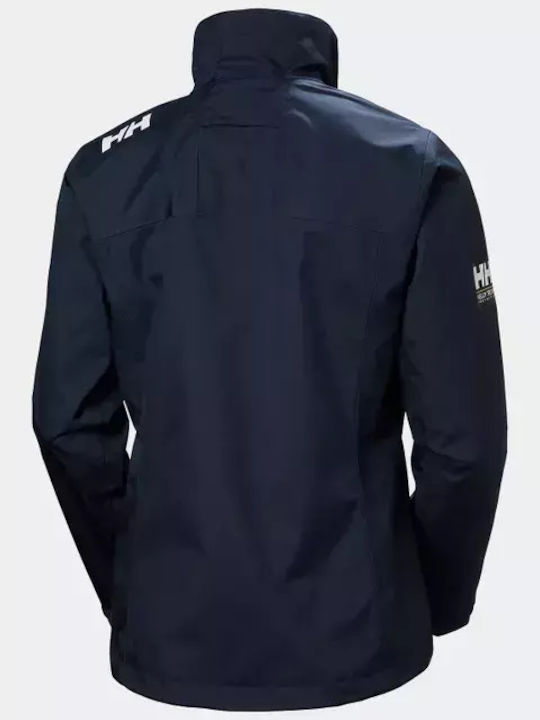 Crew Sailing Jacket 2.0 Κοντό Γυναικείο Μπουφάν για Χειμώνα Navy