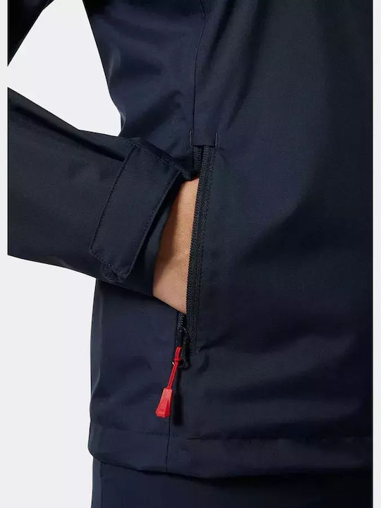 Crew Sailing Jacket 2.0 Κοντό Γυναικείο Μπουφάν για Χειμώνα Navy