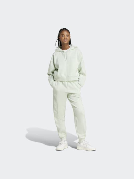 Adidas Energize Set Women's Sweatpants Turquoise Fleece